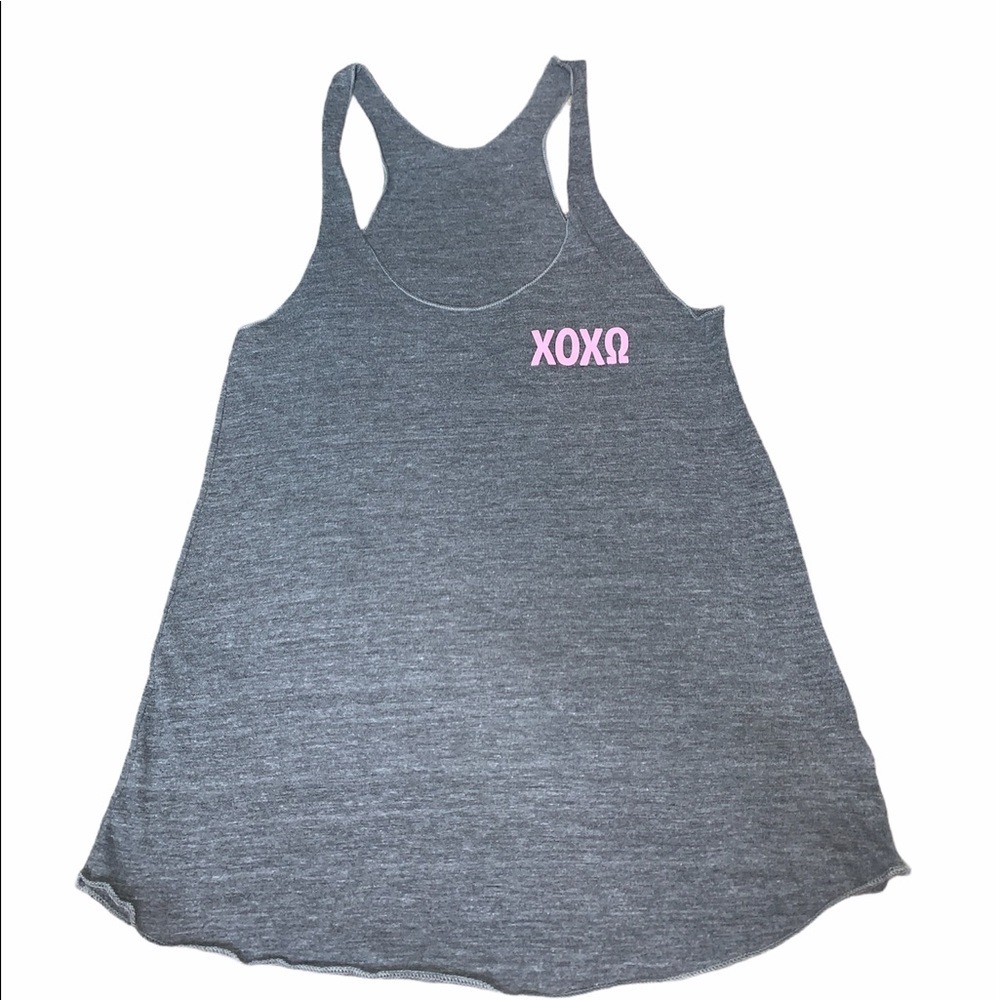 Chi Omega Gray Tank Top